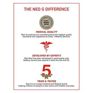 Neo G Opti-Heal Wound Recovery Silicone Scar Strips for Surgical Scars, C Section, Burn, Acne, Keloid Treatment - Medical Silicone Scar Sheets - New and Old Scar Treatment - 1.6 x 5.9 inch - 6 Strips