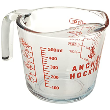 Anchor Hocking 16 Ounce Measuring Cup with Open Handle