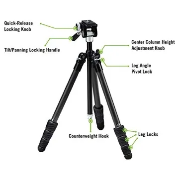 Vortex Optics Summit Carbon II Tripod Kit - Lightweight Stability