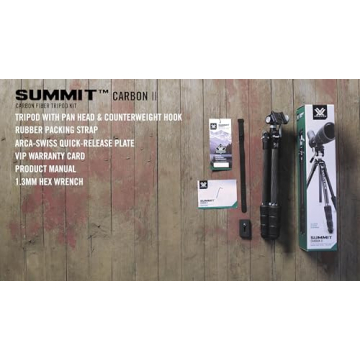 Vortex Optics Summit Carbon II Tripod Kit - Lightweight Stability
