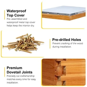 MayBee 5-Frame Nuc Beehive Kit for Beekeeping