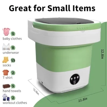 Mini 13L Foldable Washer & Dryer - Portable Design
