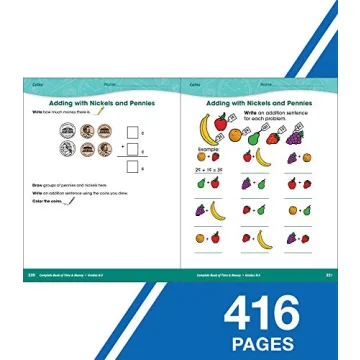 Carson Dellosa Time and Money Workbook for Kids K-3