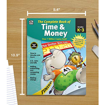 Carson Dellosa Time and Money Workbook for Kids K-3