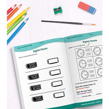 Carson Dellosa Time and Money Workbook for Kids K-3