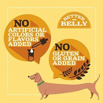 Better Belly Highly Digestible Rawhide Dental Chews, Treat Your Dog to a Chew with NO Artificial Colors or Flavors, 10 Count