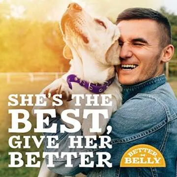 Better Belly Highly Digestible Rawhide Dental Chews, Treat Your Dog to a Chew with NO Artificial Colors or Flavors, 10 Count