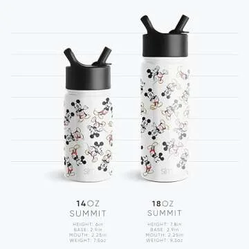 Simple Modern Moana Kids Water Bottle with Straw Lid