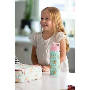 Simple Modern Moana Kids Water Bottle with Straw Lid