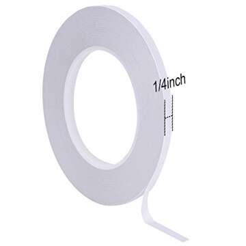 Chuangdi 8 Rolls Double Sided Tapes for Crafts Gift Wrapping Adhesive Sticky Tape Scrapbooking Photo...