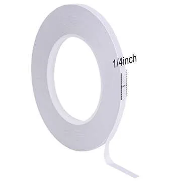 Chuangdi 8 Rolls Double Sided Tapes for Crafts Gift Wrapping Adhesive Sticky Tape Scrapbooking Photo...