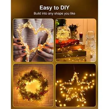 2 Pack Battery Operated Fairy Lights for Magical Decor