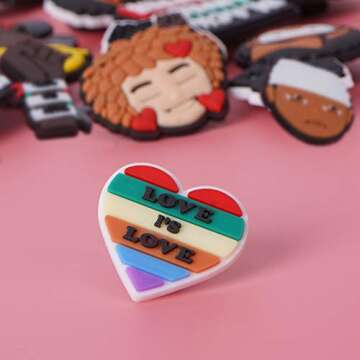 Sunisife TopLAD 25 Charms for Clogs Sandals & Bracelets