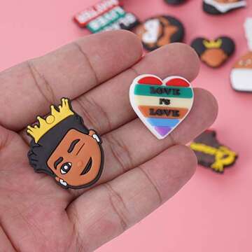 Sunisife TopLAD 25 Charms for Clogs Sandals & Bracelets