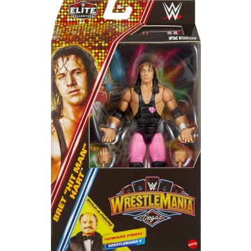 WWE Bret Hart Elite Action Figure with Accessories