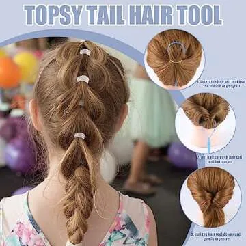 Rubber Bands and Hair Styling Tools Set: 1500 Pcs Elastic Hair Ties with Organizer Box, Baby/Toddler Hair Accessories Gift for Women and Kids