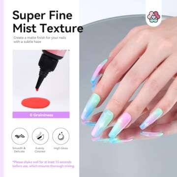 SAVILAND Airbrush Gel Nail Polish Set 30ML 12 Colors