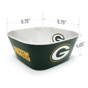 YouTheFan NFL Packers Large Party Bowl for Game Day