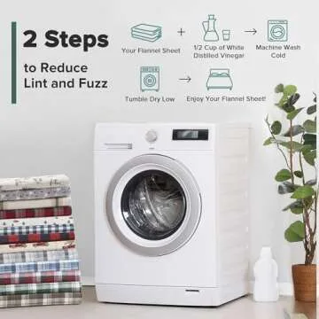 Woolrich Cotton Sheet Set Cottage Charms Print, 100% Cotton Flannel Sheets Warm & Fuzzy Bedding Set Queen Size Sheets, Fitted Pocket Fits Up to 14" Mattress, Queen Green Plaid, 4 Piece