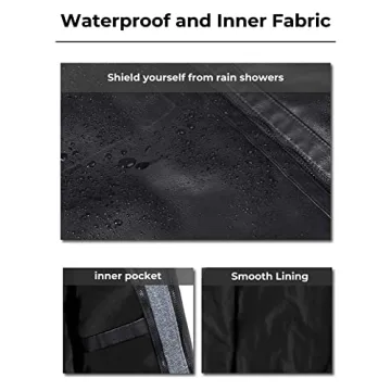 Wantdo Men's Spring Motorcycle Leather Jacket with Hood