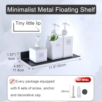 Z Metnal Floating Shelves for Stylish Home Storage