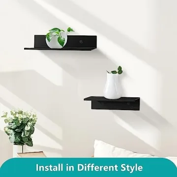 Z Metnal Floating Shelves for Stylish Home Storage
