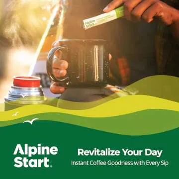 Alpine Start Instant Coffee Medium Roast, Portable & Dairy-Free