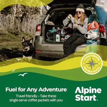 Alpine Start Instant Coffee Medium Roast, Portable & Dairy-Free