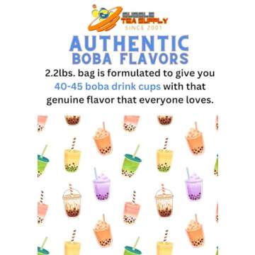 Strawberry Flavored Boba Bubble Tea Powder for Milk Tea Premium Instant Drink Mix - 2.2 LB bag for 40-45 Servings - Just Add Tapioca Pearls by BUBBLE TEA SUPPLY