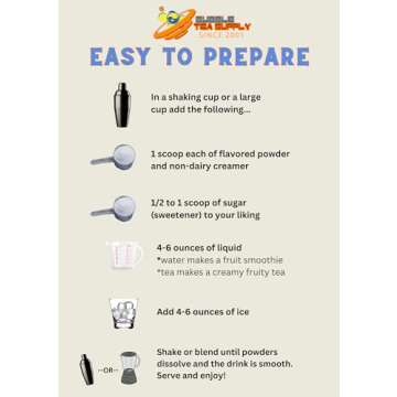 Strawberry Flavored Boba Bubble Tea Powder for Milk Tea Premium Instant Drink Mix - 2.2 LB bag for 40-45 Servings - Just Add Tapioca Pearls by BUBBLE TEA SUPPLY