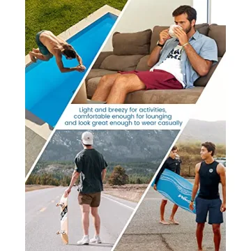 maamgic Men's 5-Inch Comfort Stretch Shorts with Pocket