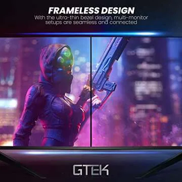 GTEK 240Hz 27 Inch Gaming Monitor - Full HD Frameless Display