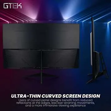 GTEK 240Hz 27 Inch Gaming Monitor - Full HD Frameless Display