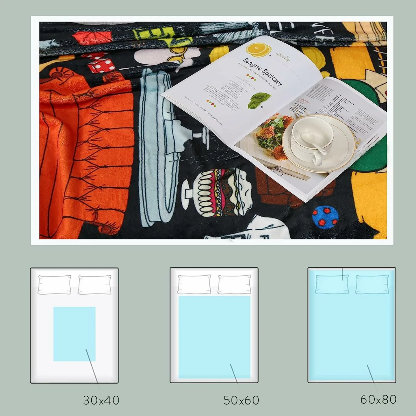 Soft Fleece Throw Blanket for Cozy Comfort 60x50