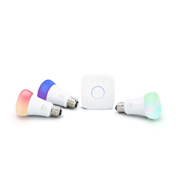 Philips Hue LED Smart Light Bulbs Starter Kit for Home Lighting