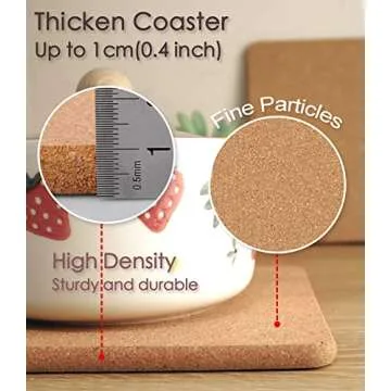 KITLAB Cork Trivet Set for Hot Dishes and Stylish Dining