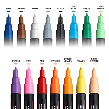 15 Posca Paint Markers - Vibrant Art Supplies for All