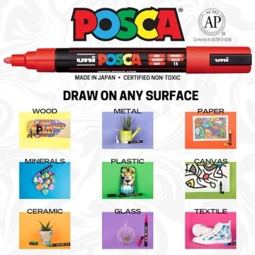 15 Posca Paint Markers - Vibrant Art Supplies for All