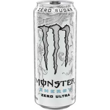 Monster Energy Zero Ultra, Sugar Free Energy Drink, 16 Ounce (Pack of 12)