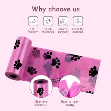 Durable Dog Poop Bag Dispenser with Lavender Scented Bags Included