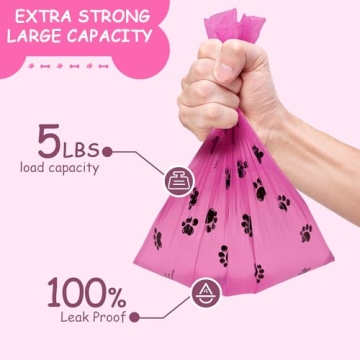 Durable Dog Poop Bag Dispenser with Lavender Scented Bags Included