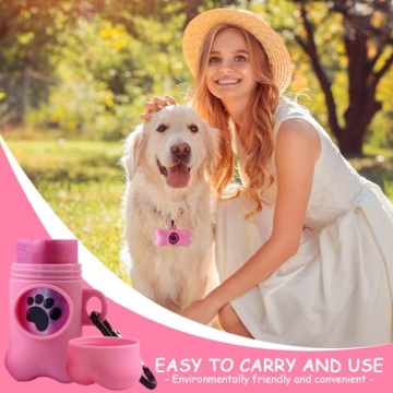 Durable Dog Poop Bag Dispenser with Lavender Scented Bags Included