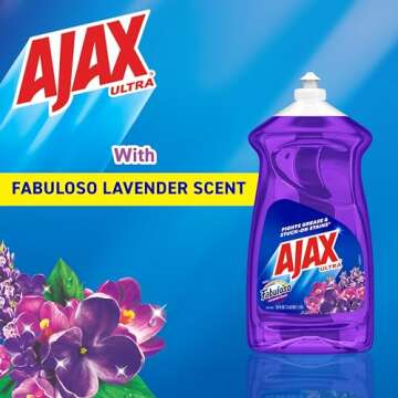 AJAX Ultra Liquid Dish Soap With Fabuloso, Lavender Scent, 52 Oz