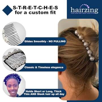 HairZing Hair Clip Banana - Secure Clips for All Hair Types