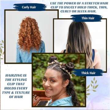 HairZing Hair Clip Banana - Secure Clips for All Hair Types