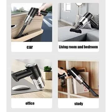 SIRUITON 9000Pa Cordless Vacuum Cleaner, Handheld Portable HEPA Filter Car Vacuum, Wet Dry Rechargea...