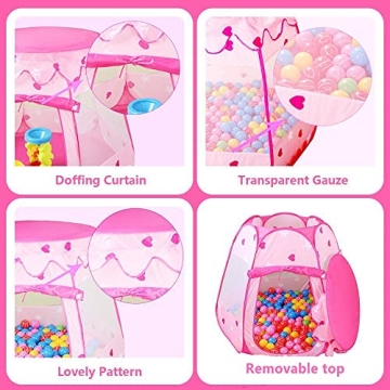 Princess Tent for Girls with Star Lights: Fun Gift