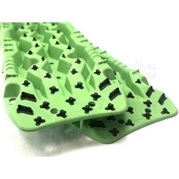 TRED PRO Recovery Matt Traction Extraction Sand Ladder ramps Boards Green Pair 4X4