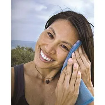 Lunatec Self-Cleaning Camping & Travel Washcloth with Hang Loop. Odor-Free, Quick Drying Exfoliating...