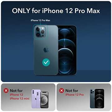 ESR for iPhone 12 Pro Max Case, Military-Grade Protection, Shock-Absorbing Corners, Scratch- and Yel...